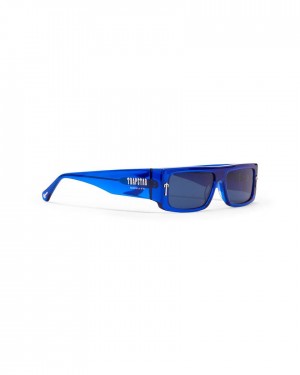 Trapstar Decoded Acetate Sunglasses Blue | TS-65206