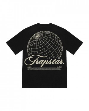 Trapstar Global Tee Black | TS-65254