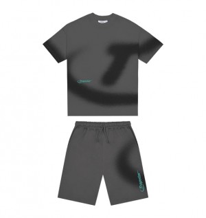 Trapstar Hyperdrive Spray Short Black | TS-64919