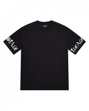 Trapstar Script Tee Black/White | TS-65248