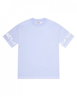 Trapstar Script Tee Cashmere Blue | TS-65249