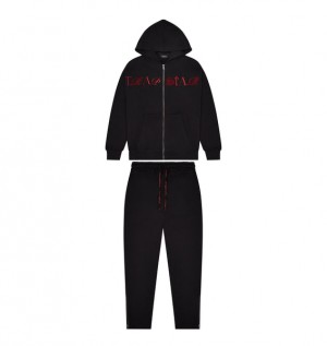 Trapstar Script Zip Through Black | TS-64868