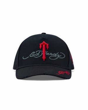 Trapstar x Ed Hardy Irongate T Cap Black | TS-65199
