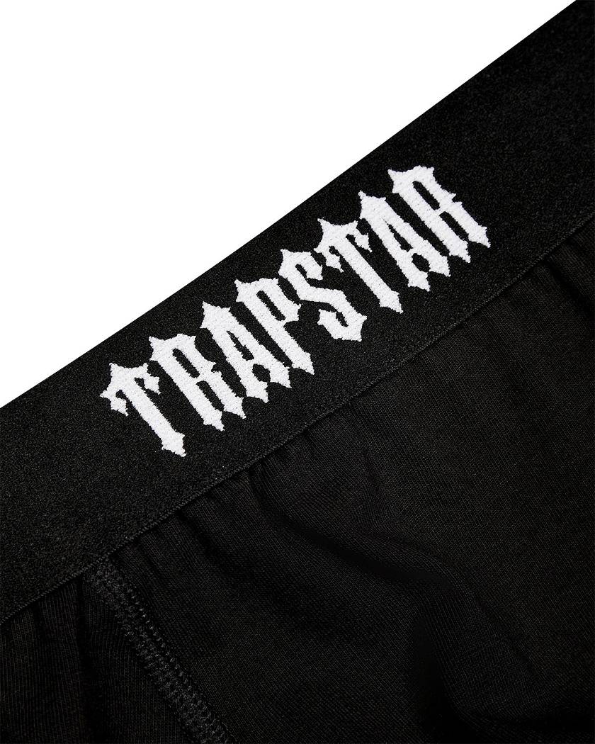 Trapstar 3 Pack Boxer Short Black with Black Waistband | TS-65182