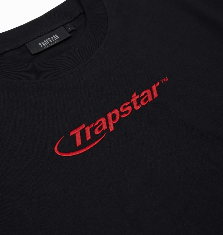 Trapstar Hyperdrive Embroidered Black / Red | TS-65025
