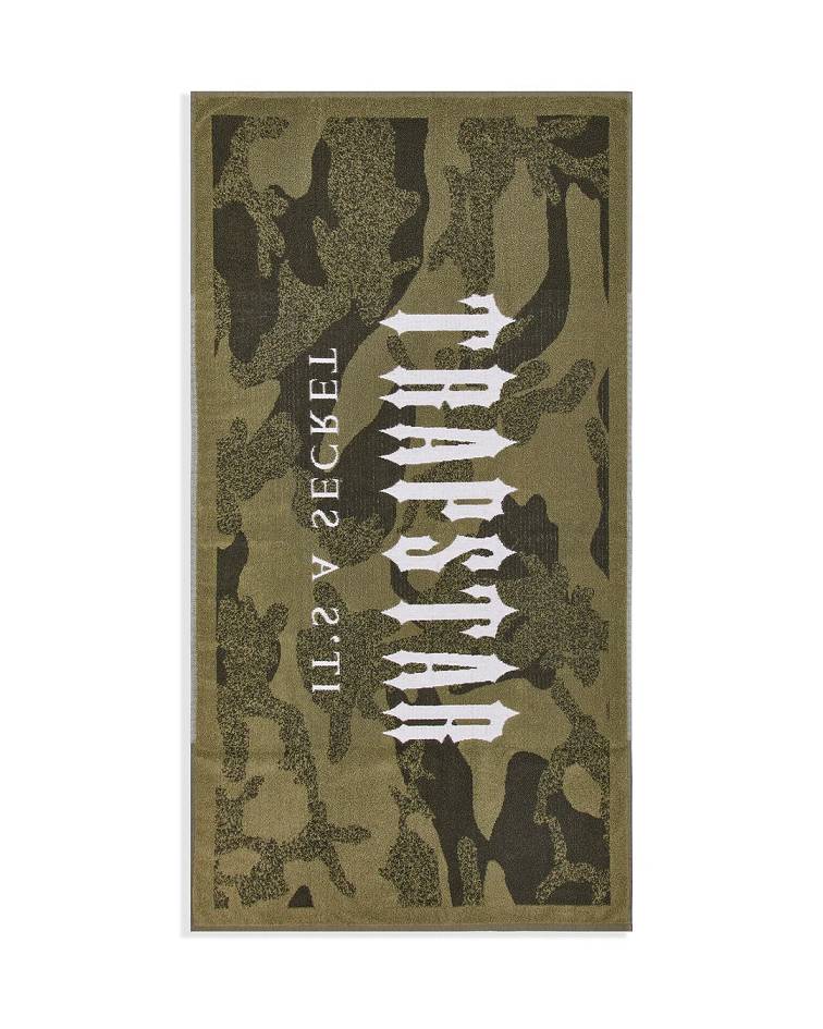 Trapstar Irongate Beach Towel Khaki Camo | TS-65067
