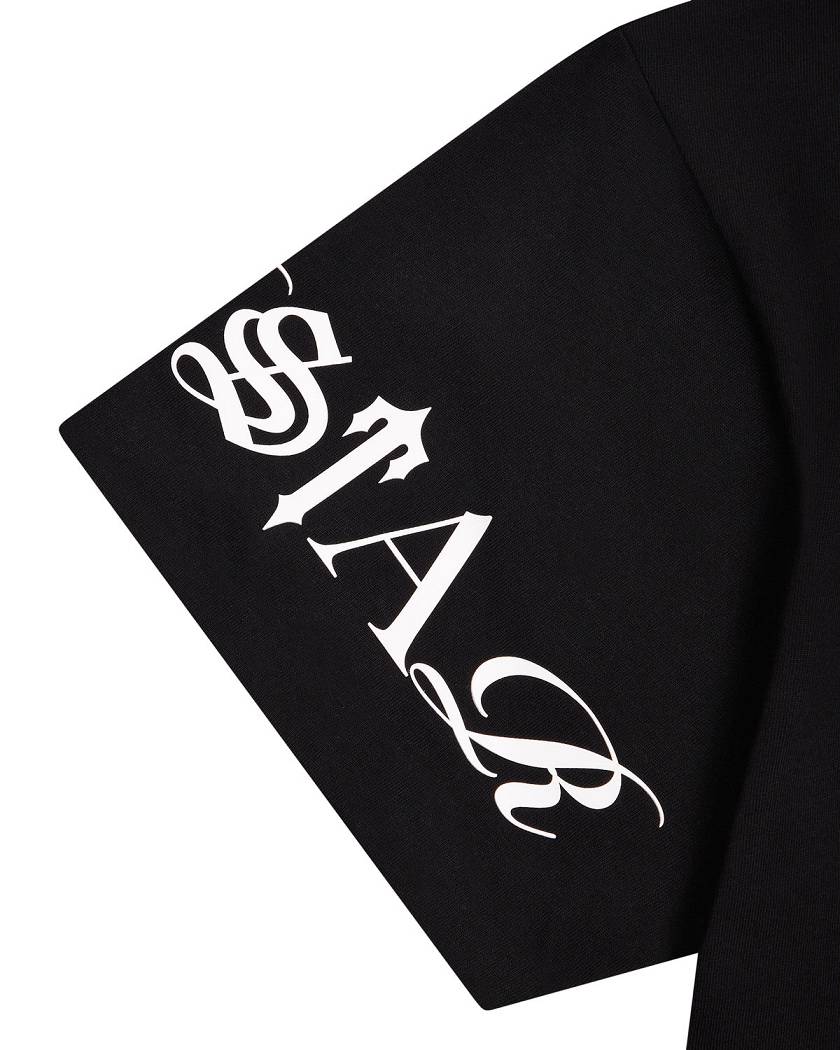 Trapstar Script Tee Black/White | TS-65248