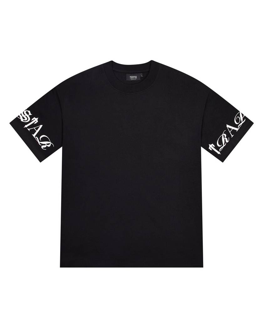 Trapstar Script Tee Black/White | TS-65248
