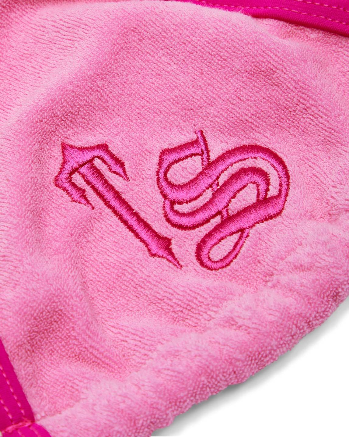 Trapstar Terry Script Bikini Top Pink | TS-65089