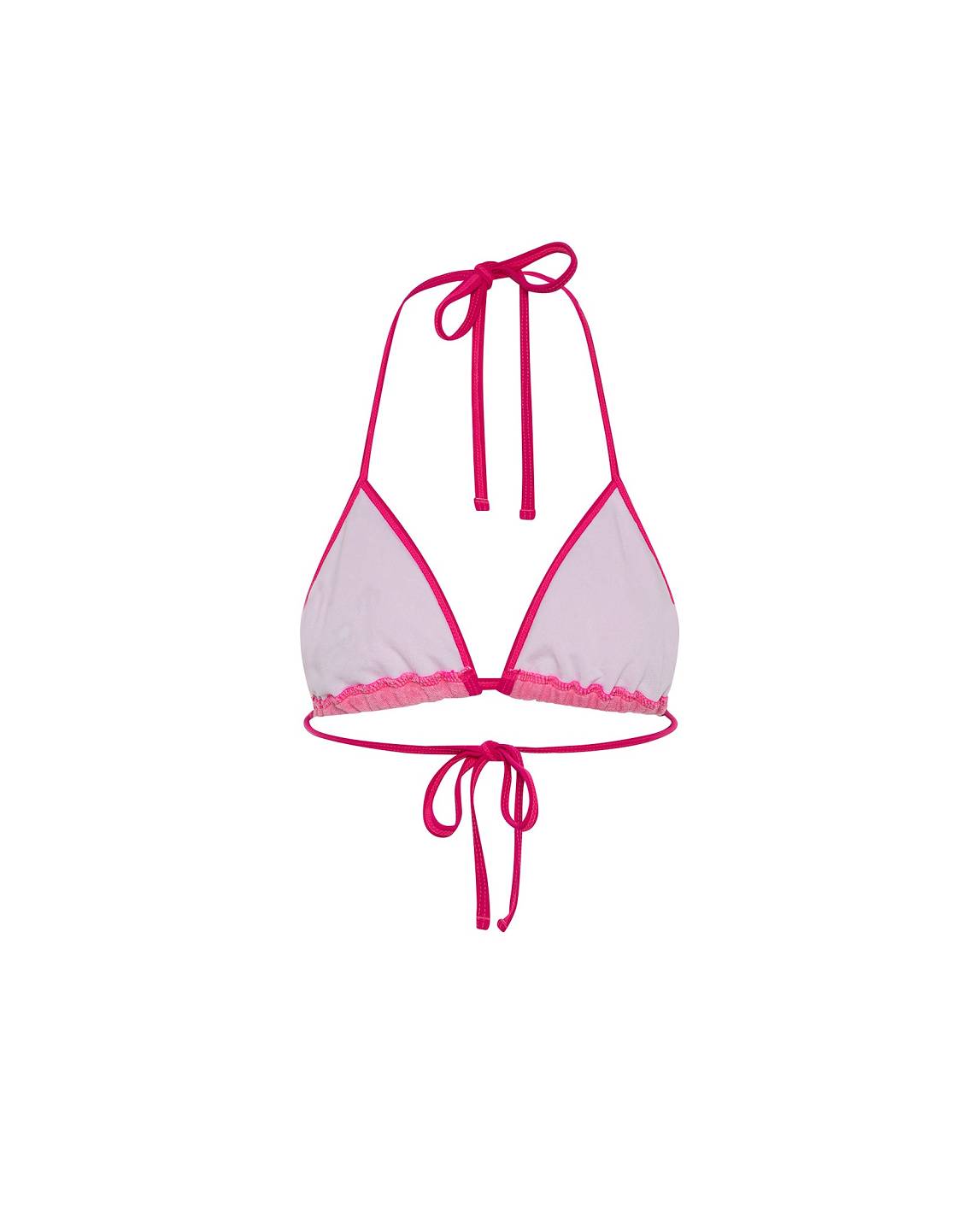 Trapstar Terry Script Bikini Top Pink | TS-65089